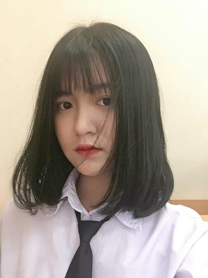Cute hình gái đẹp tóc ngắn 12 tuổi Trần Huyền Ngọc siêu cute cá tính