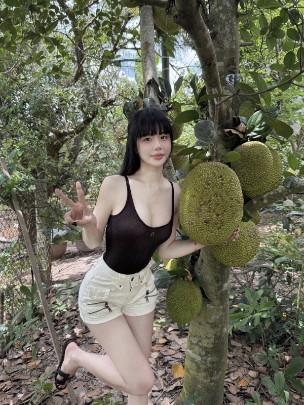 Ngoài vườn mộc mạc vẫn đầy sức hút