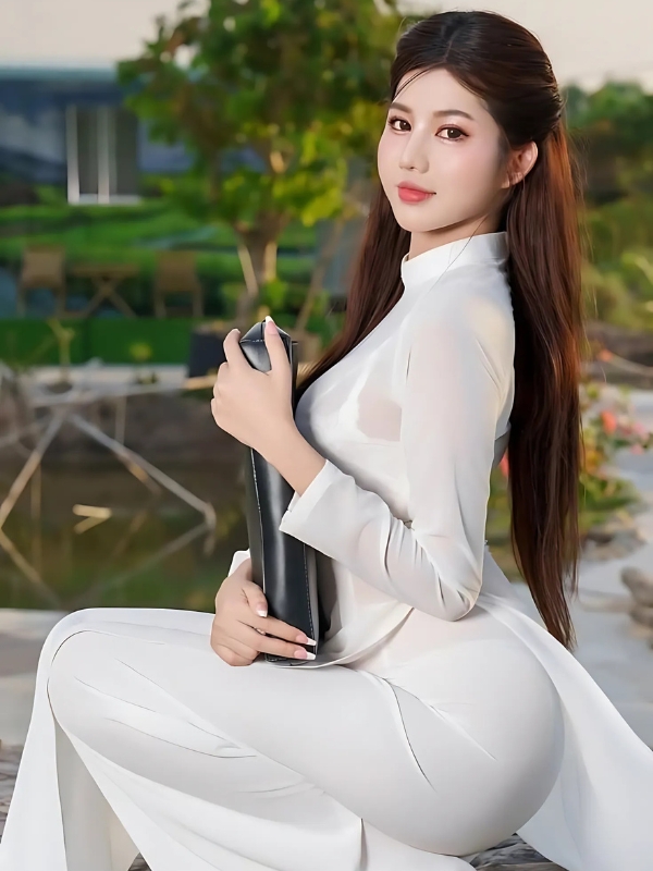 Vẻ đẹp nền nã áo dài trắng Việt