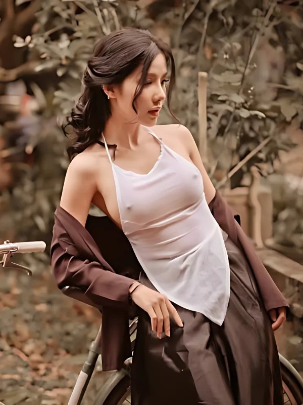 Gái xinh mặc yếm giữa rừng đầy thơ mộng