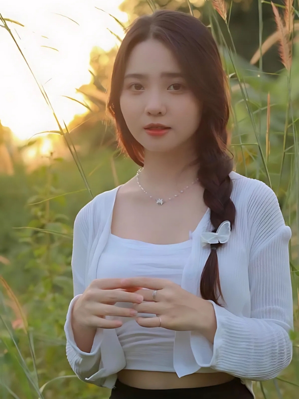 Gái xinh TikTok chụp ảnh hoàng hôn cực xinh