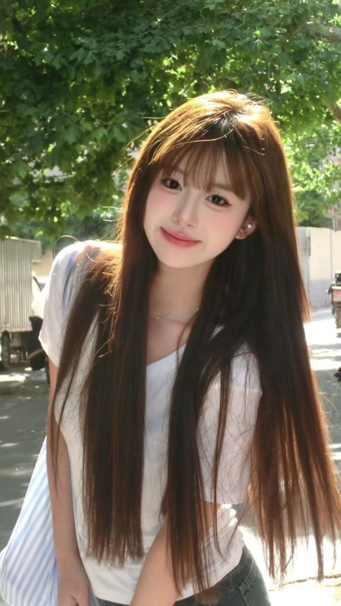 Hình nền gái xinh tóc dài