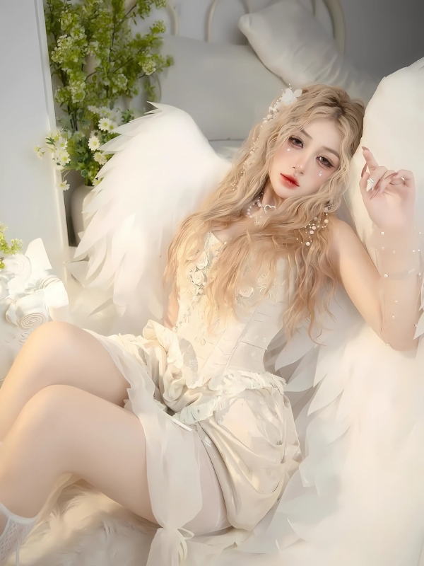 Trần Hà Linh tạo dáng như nàng tiên