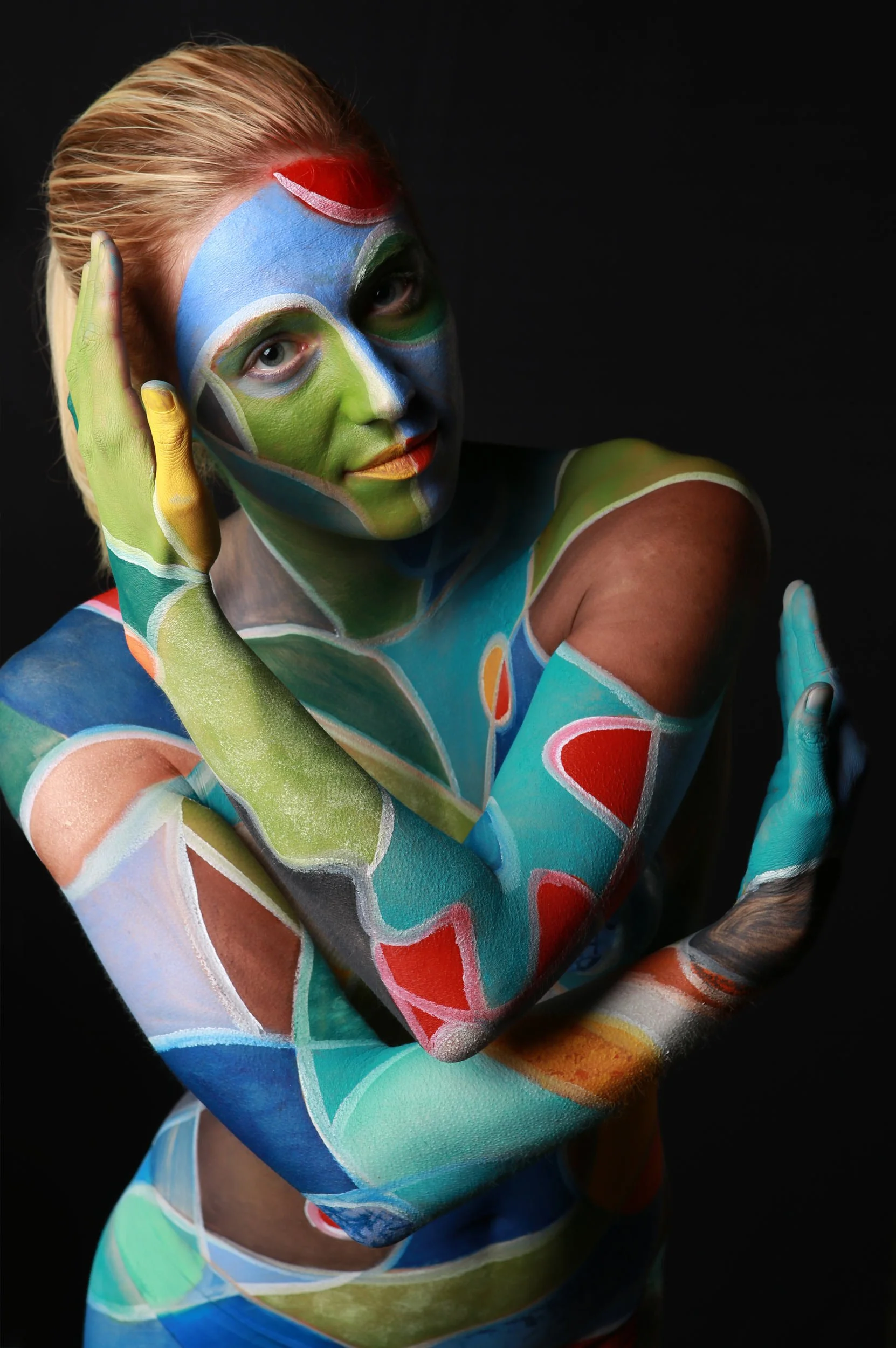 Ảnh gái xinh body painting - 4