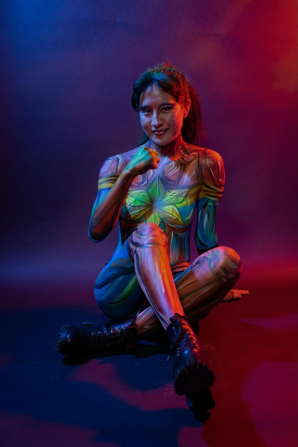 Ảnh gái xinh body painting - 6