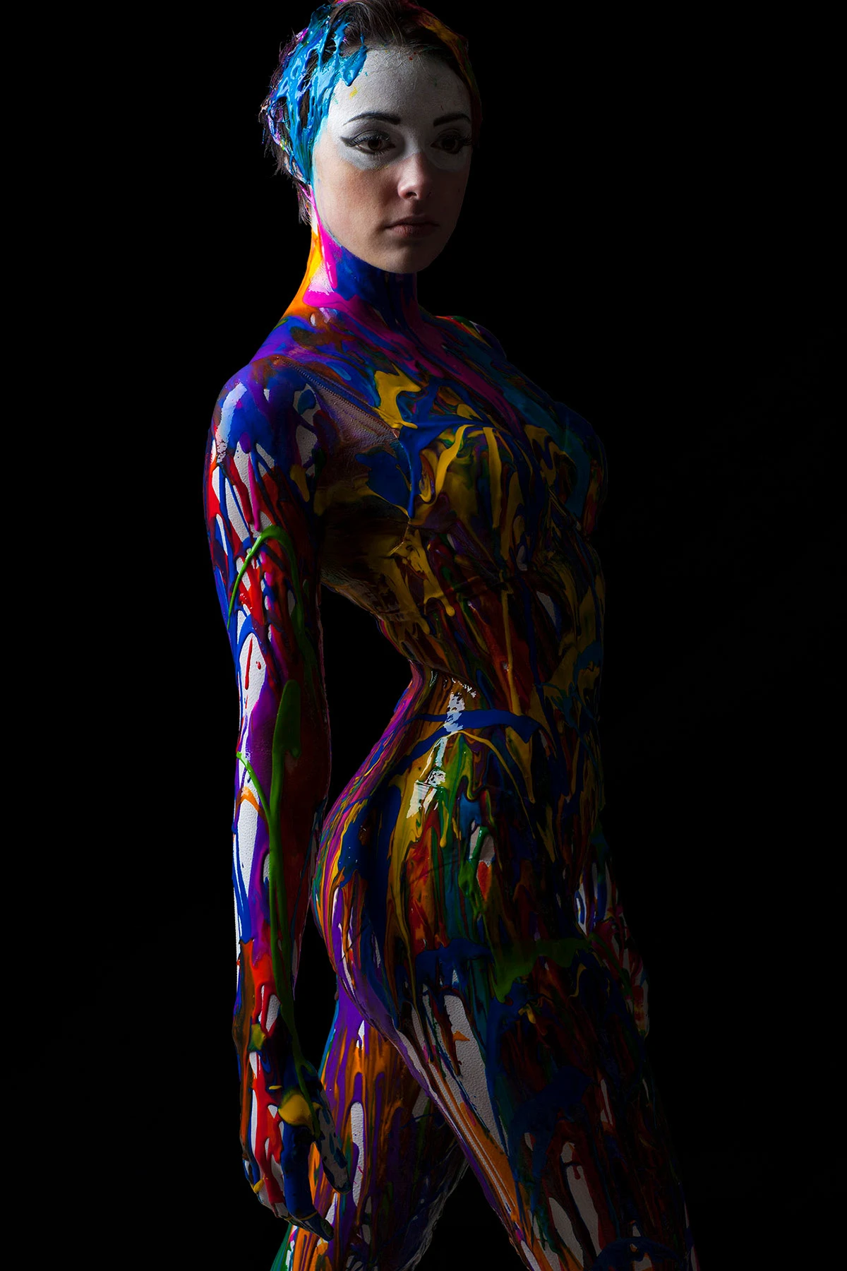 Ảnh gái xinh body painting - 9