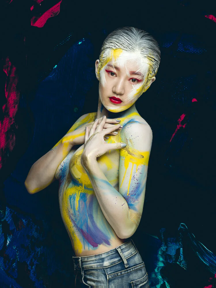 Ảnh gái xinh body painting - 10