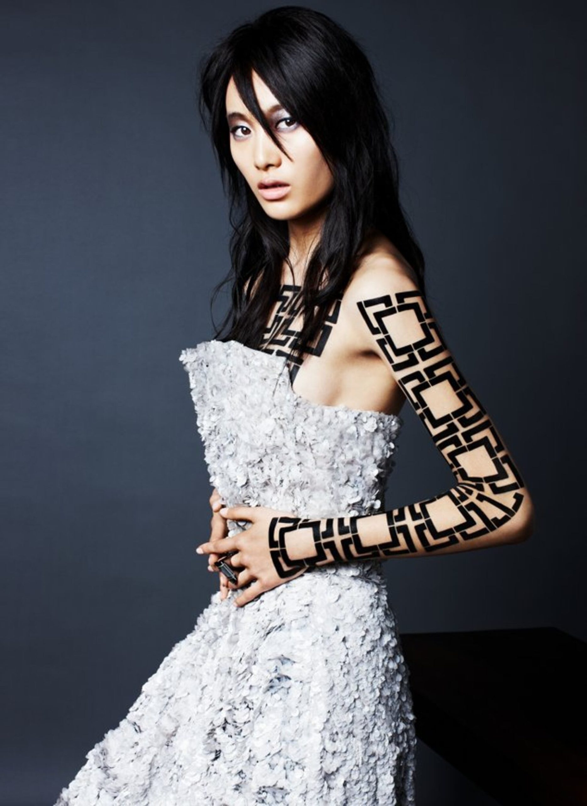 Ảnh gái xinh body painting - 11