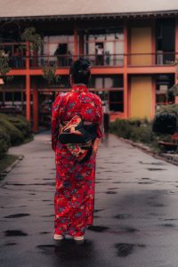 ảnh gái xinh mặc kimono