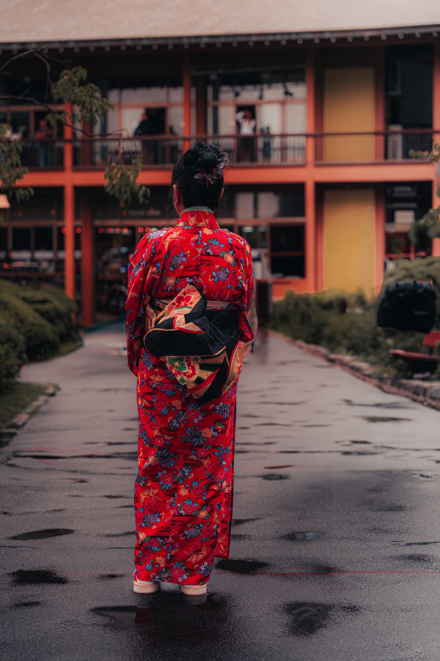 ảnh gái xinh mặc kimono