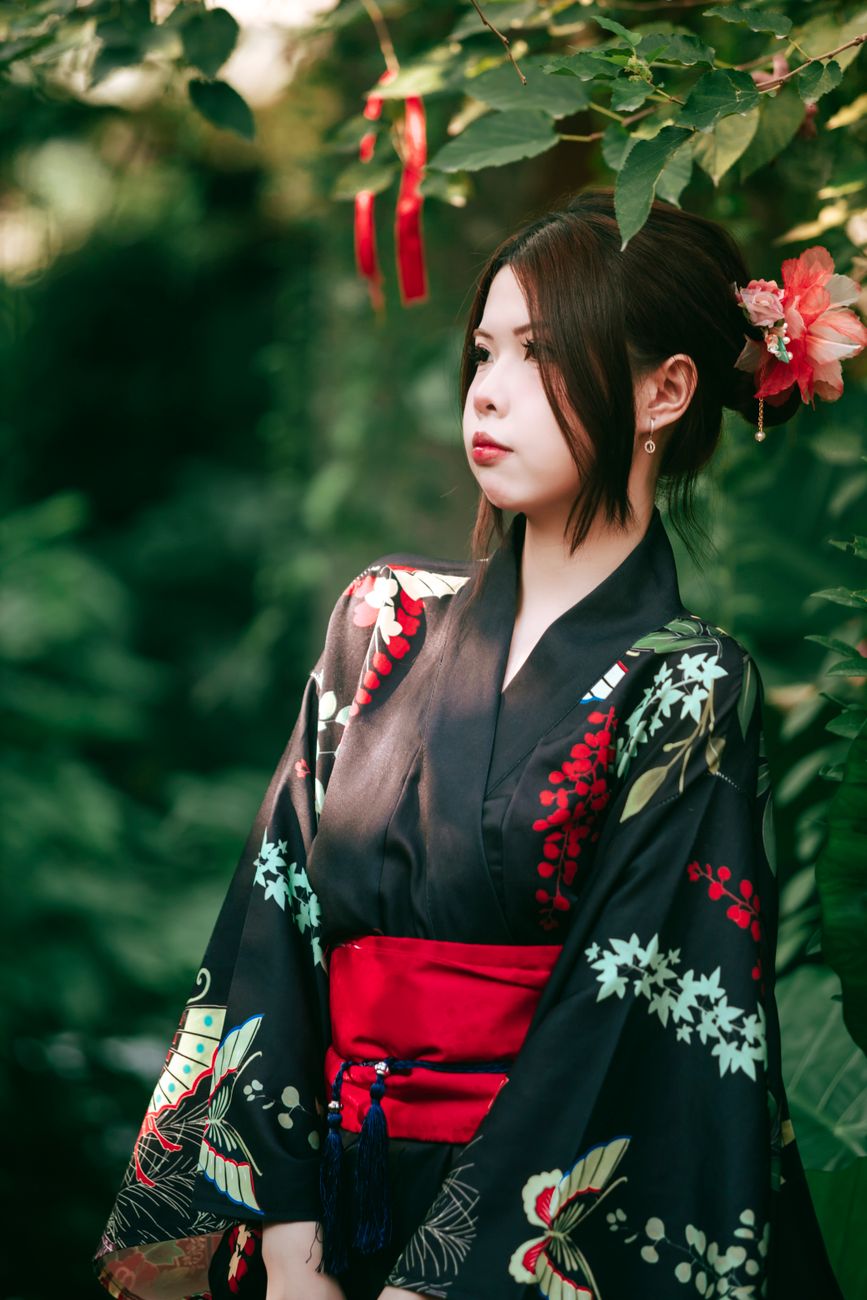ảnh gái xinh mặc kimono cận cảnh — ảnh 10